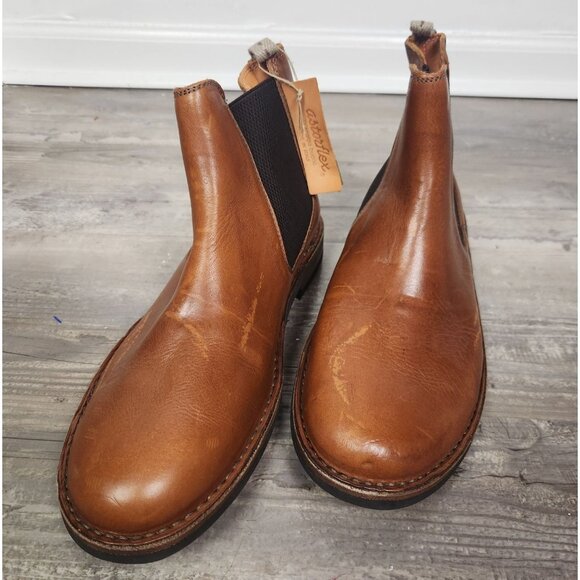 Astorflex Bitflex Mens Chelsea Boots Tan Brown Leather Size 44 US 11